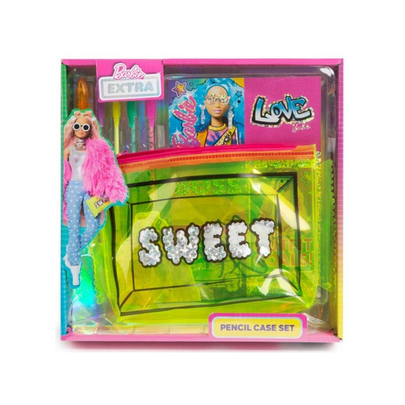 Wholesale Barbie Extra Pencil Case Set - (Case of 12)