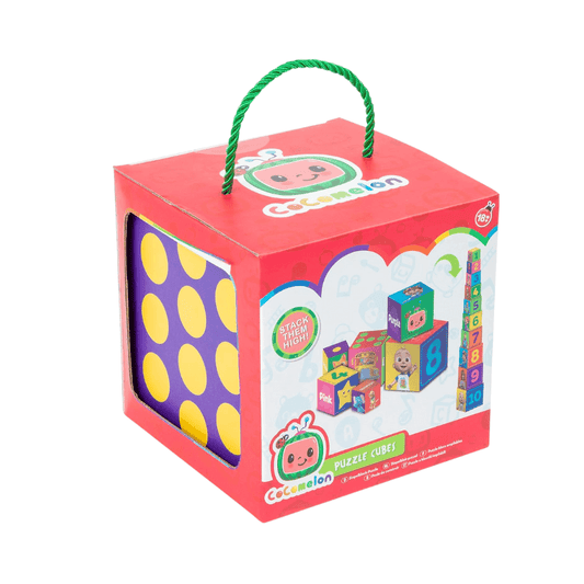 Wholesale CoComelon Educational Puzzle Stacking Cubes - (Case of 12)