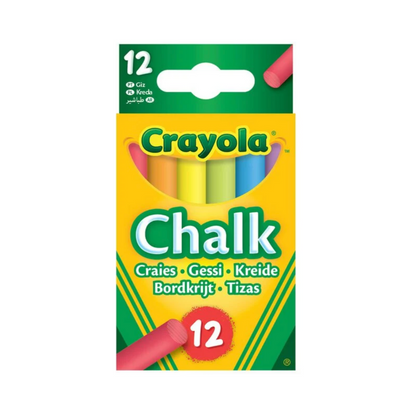 Wholesale Crayola 12 Pack Of Coloured Chalks - (Case of 12)