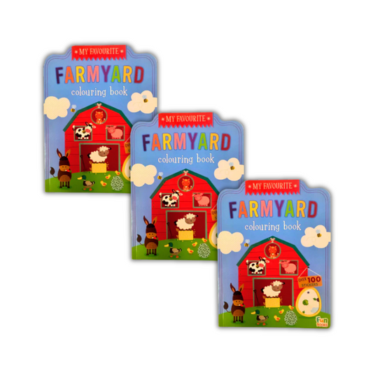 Wholesale Farmyard Sticker Colouring Book - (Case of 20)