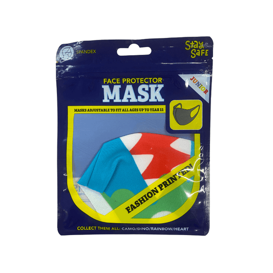 Wholesale Junior Face Mask Protector Dinosaur - (Case of 24)