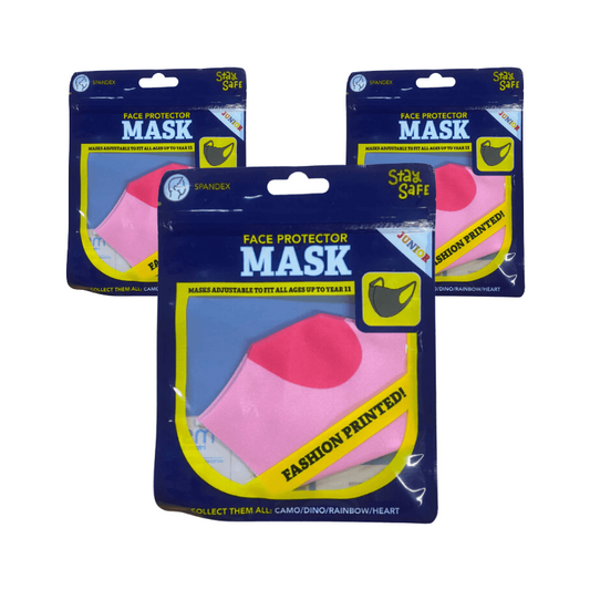 Wholesale Junior Face Mask Protector Heart - (Case of 24)