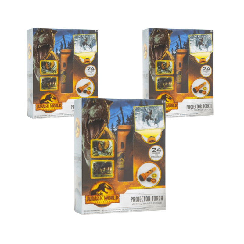 Wholesale Jurassic World Dinosaur Projector Torch - (Case of 12)