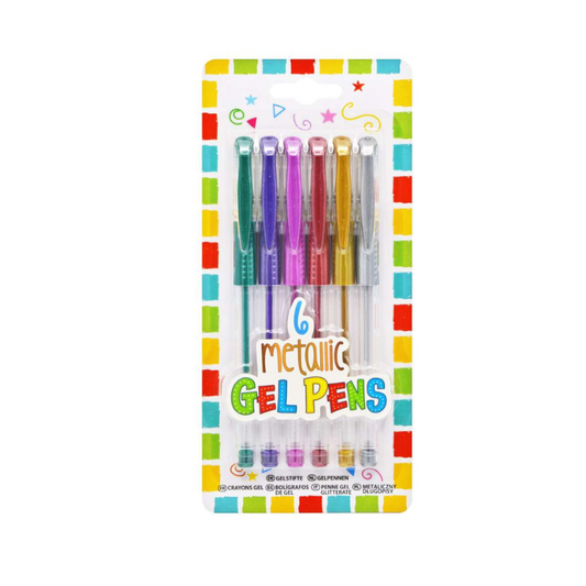 Wholesale Metallic Gel Pens - (Case of 12)
