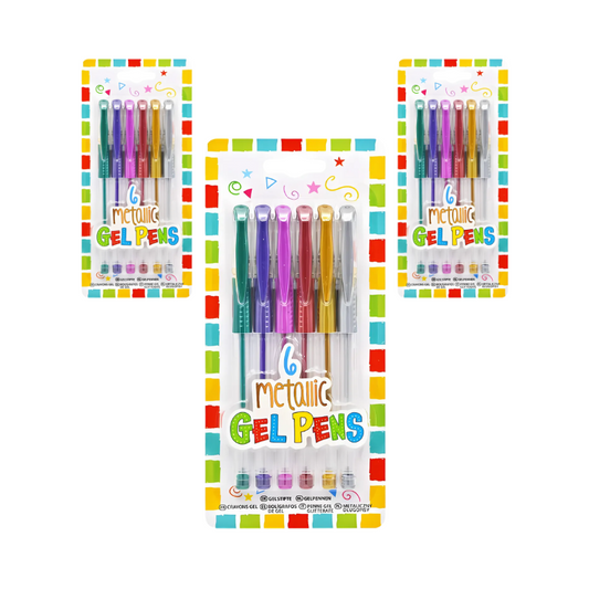 Wholesale Metallic Gel Pens - (Case of 12)
