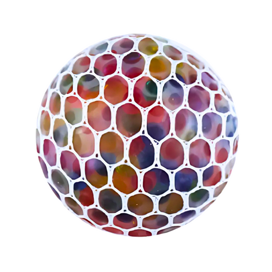 Wholesale Multi-Coloured Squishy Mesh Ball - (CDU of 12)