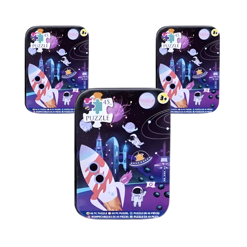 Wholesale Outer Space 45 Puzzle In Tin - (Case of 36)