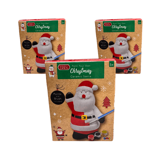 Wholesale Paint Your Own Christmas Santa Figure - (Case of 12)