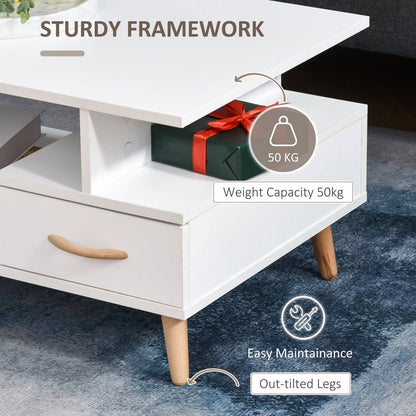 Modern Minimalism Coffee Table with Storage