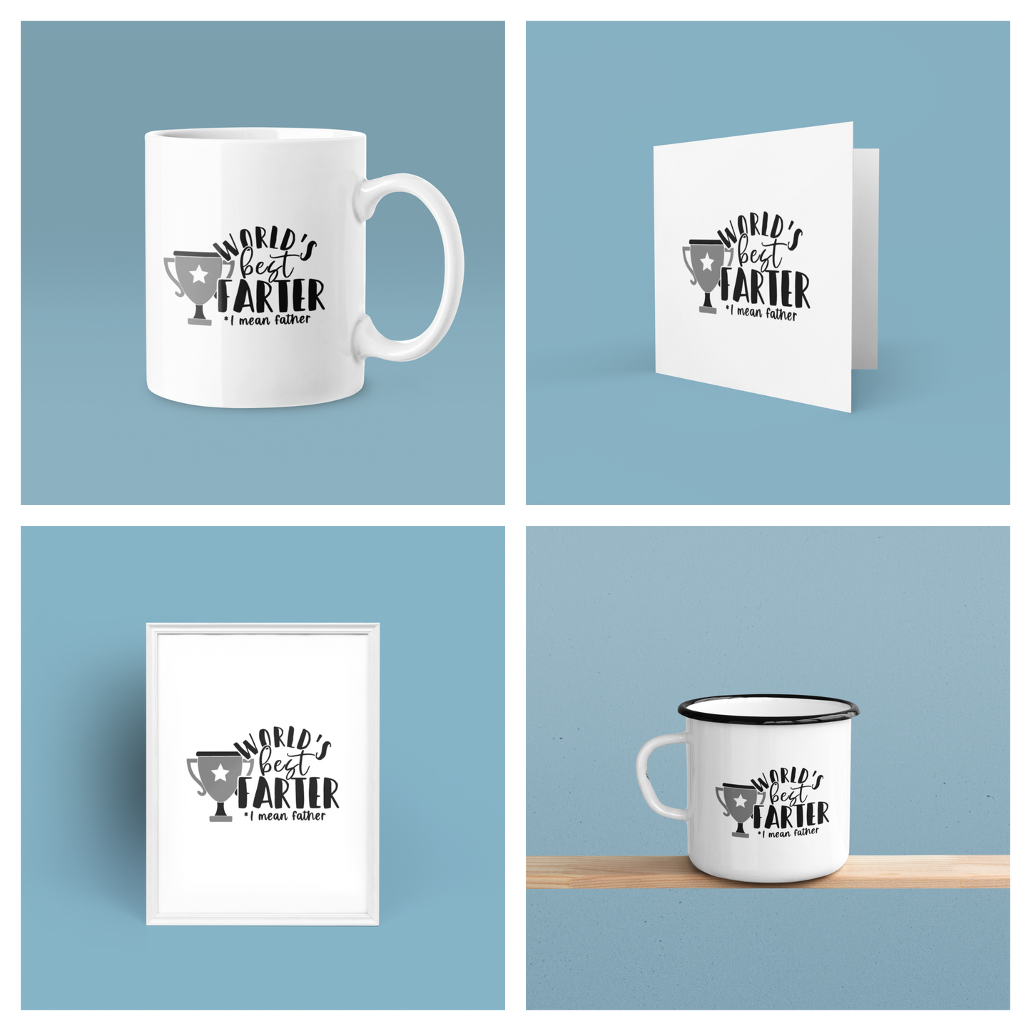 Personalised Worlds Best Farter Fathers Day Collection