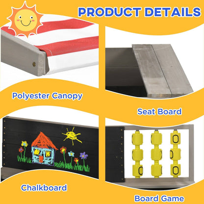 Kids Wooden Sandpit