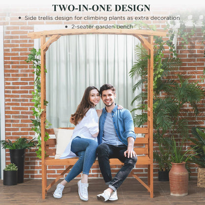 Patio Garden Bench Fir Wood