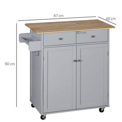 Rolling Kitchen Island on Wheels