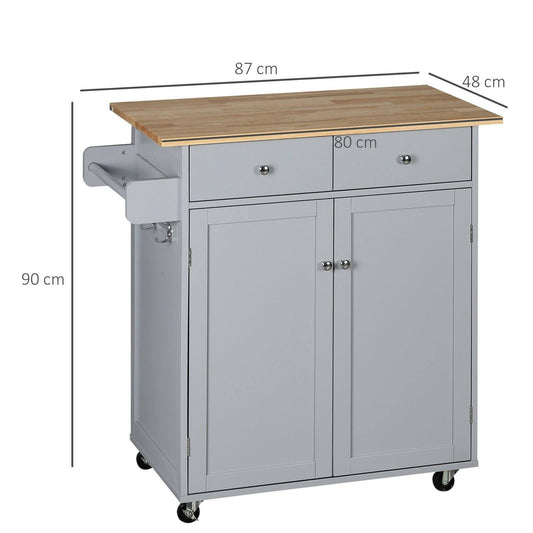 Rolling Kitchen Island on Wheels