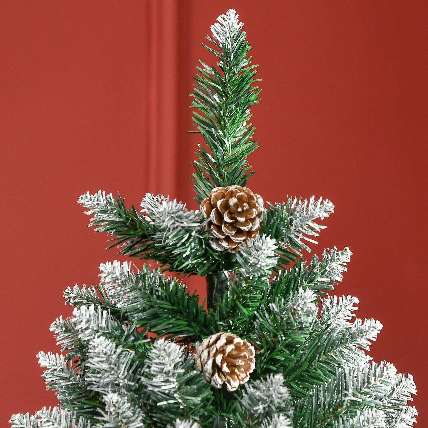 6' Snow Artificial Christmas Tree with Realistic Branches
