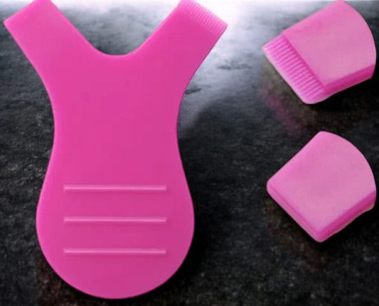 Y-Shaped Lash Lift Comb – Available in Clear & Hot Pink
