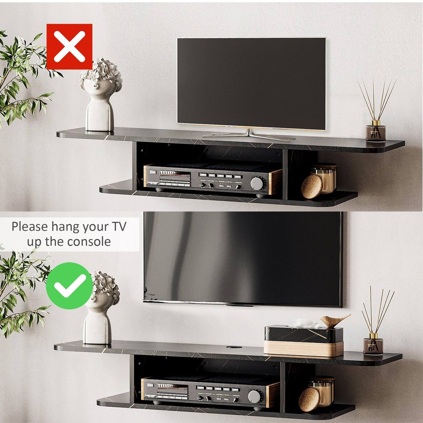 Floating TV Unit Stand for TVs up to 40"