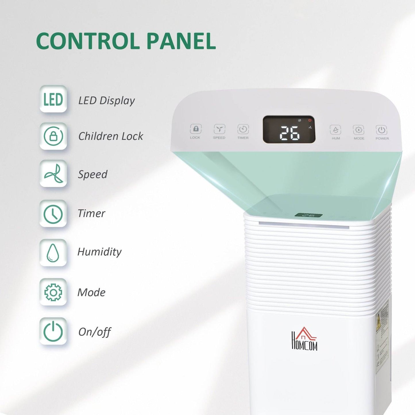 10L/Day Portable Quiet Dehumidifier for Home Laundry