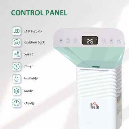 10L/Day Portable Quiet Dehumidifier for Home Laundry