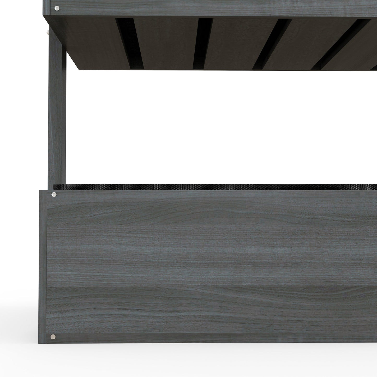Outsunny Raised Garden Bed Wooden Plant Stand Grey