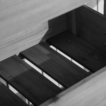 Outsunny Raised Garden Bed Wooden Plant Stand Grey