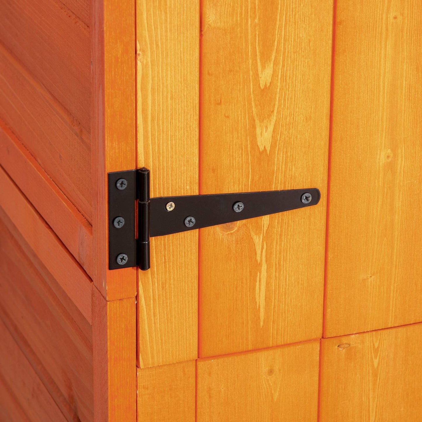 Rustica 188cm Barn Door Apex Garden Store Lockable Fir Wood Teak by Steadfast