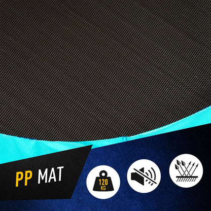 Trampoline Rebounder w/ Adjustable Handle for Children and Adults Blue