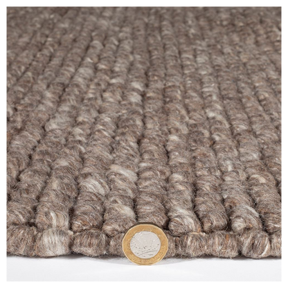 Delilah Wool Pebble 120x170cm Mottled Taupe Rug