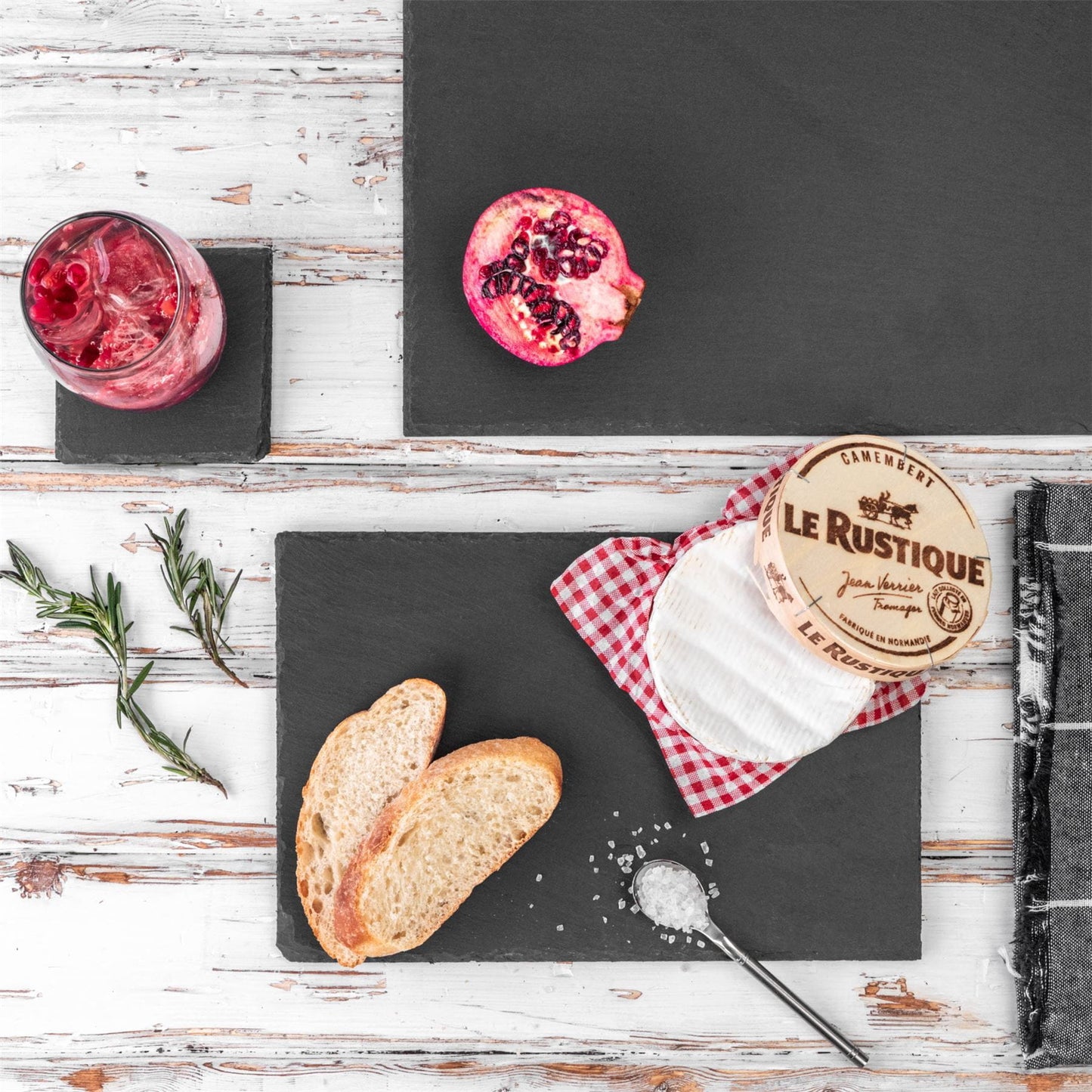 Square Slate Coasters - Pack of 6