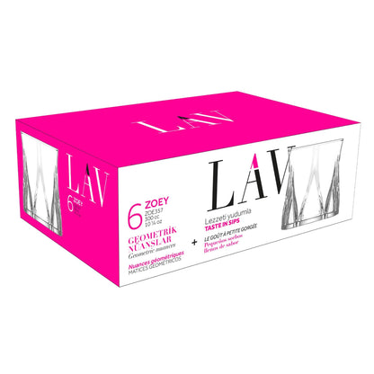 300ml Zoey Whisky Glasses - Pack of 6