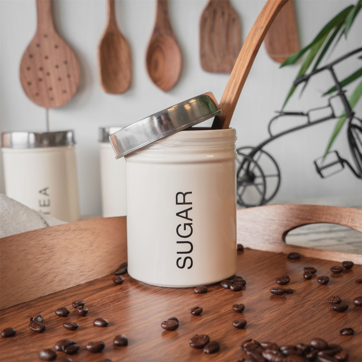 Metal Sugar Canister