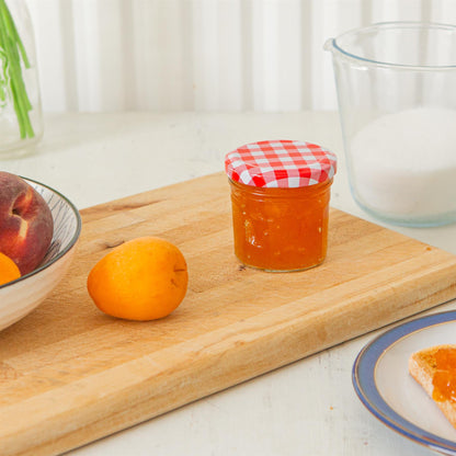 90ml Glass Jam Jars with Lids - Pack of 6