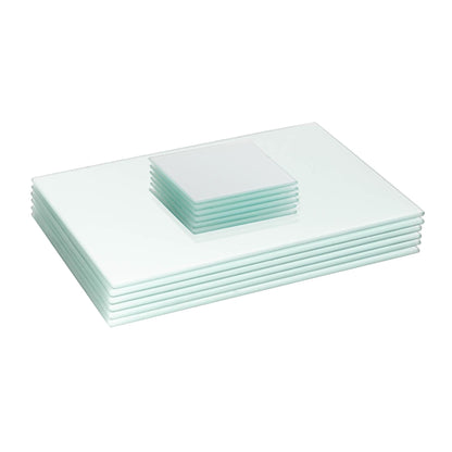12pc 30cm x 20cm Glass Placemats & Coasters Set