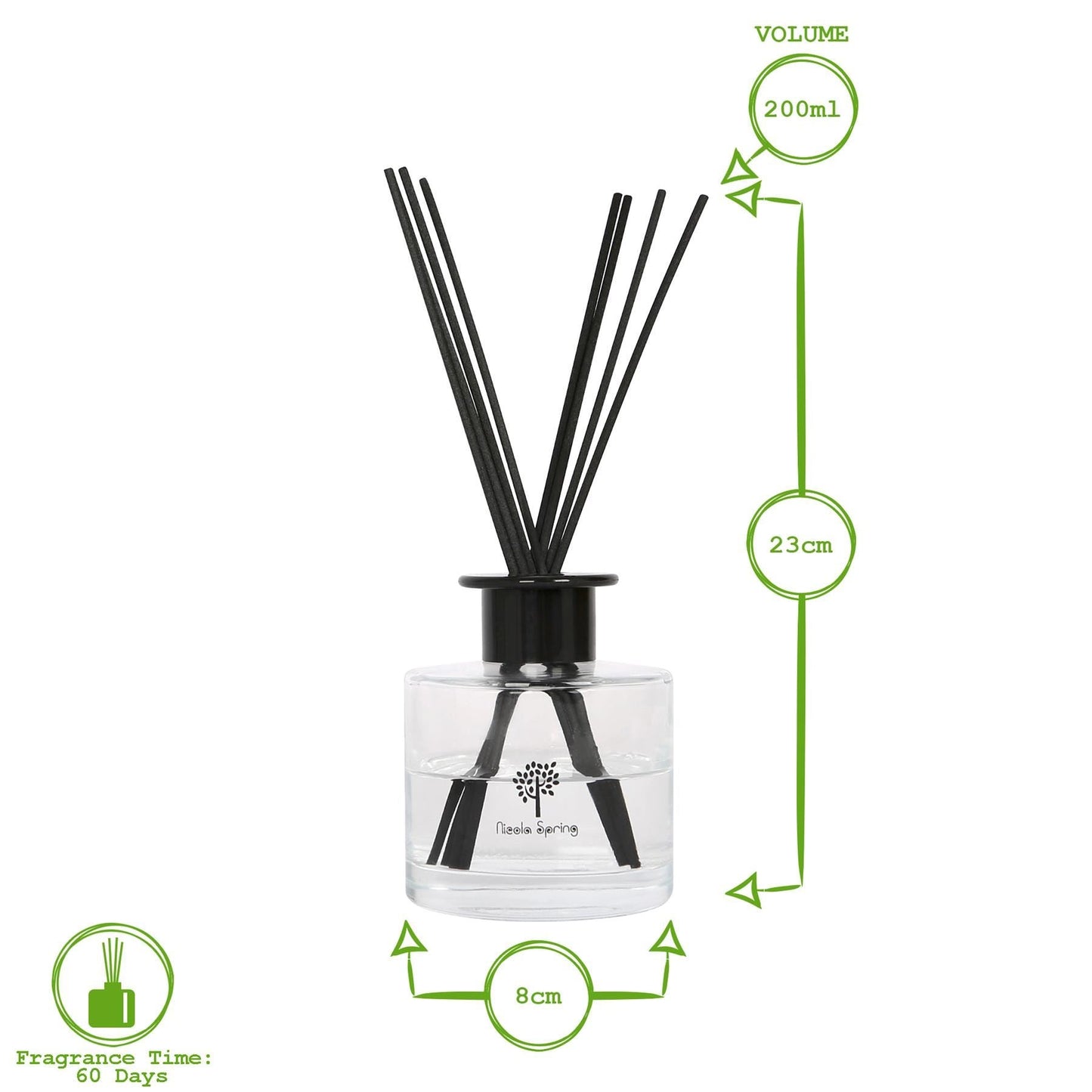 Glass Reed Diffuser - 200ml - Mulled Wine