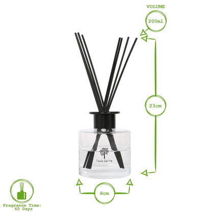 Glass Reed Diffuser - 200ml - Mulled Wine