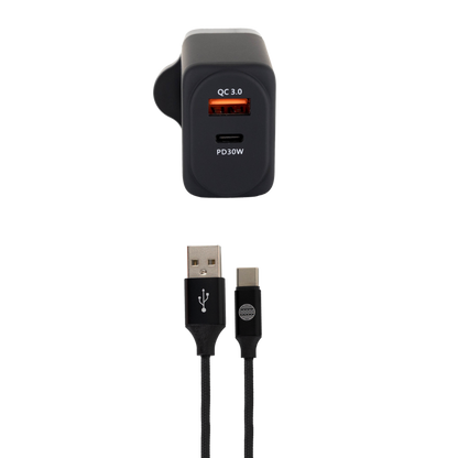 Our Pure Planet (Harry Kane's ECO Brand) - 30W USB-A  USB-C Wall Charger
