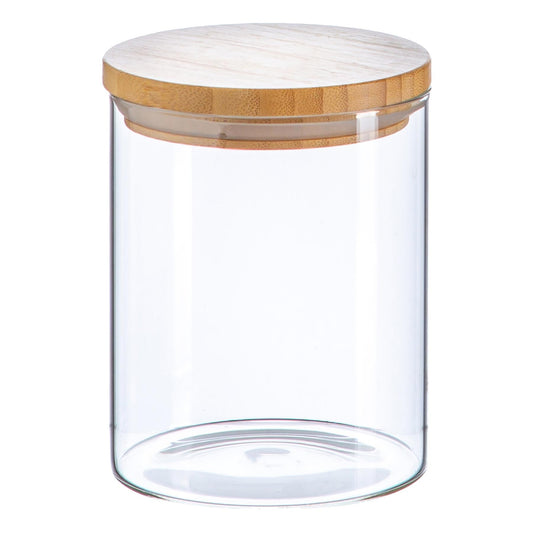 750ml Scandi Storage Jar with Wooden Lid