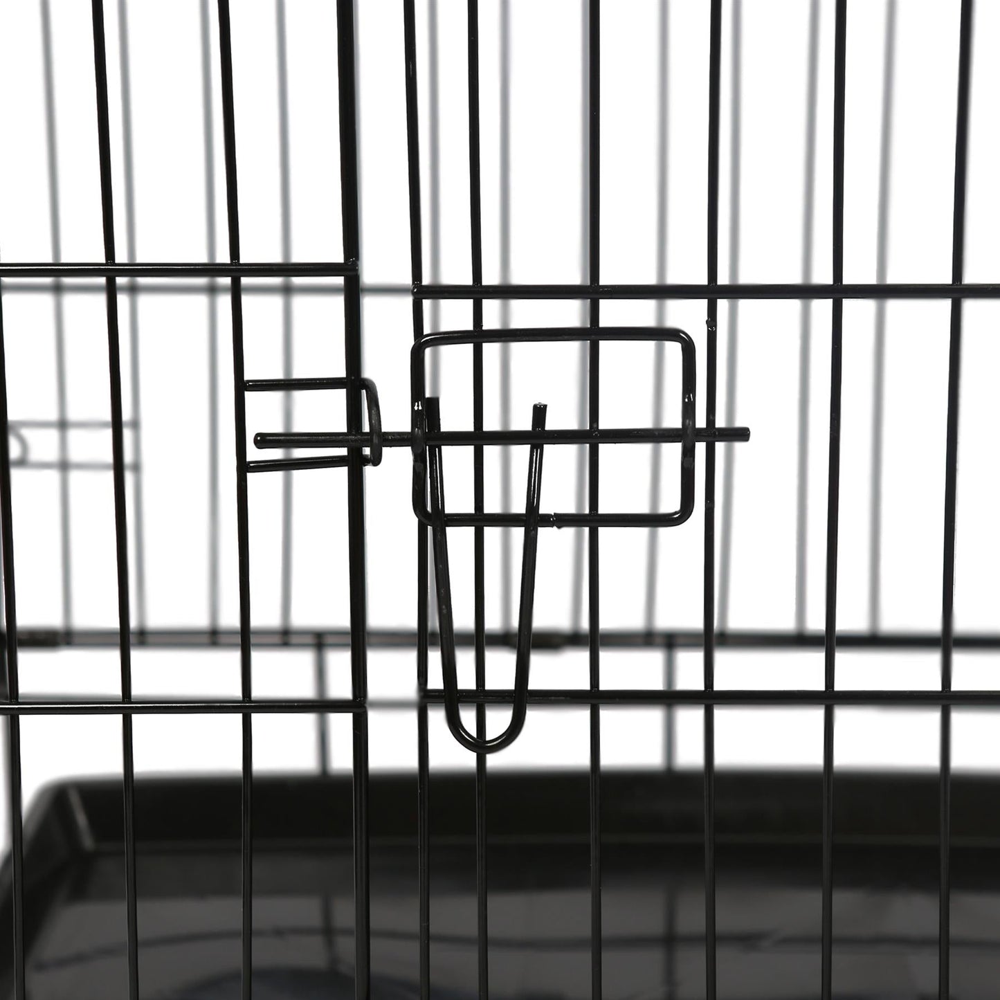 2 Door Metal Dog Crate with Removable Tray - Small