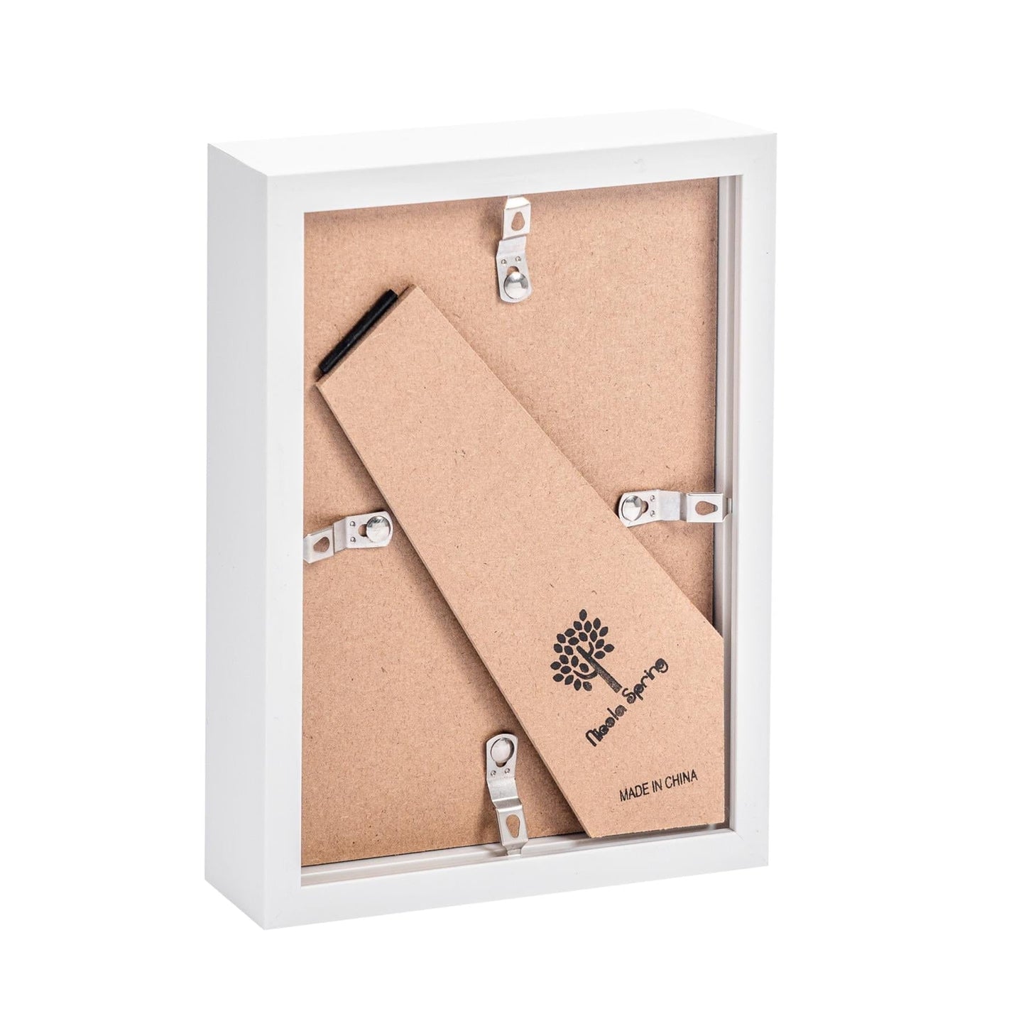 5" x 7" White 3D Box Photo Frame - with 4" x 6" Mount