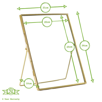 8" x 10" Standing Metal Photo Frame