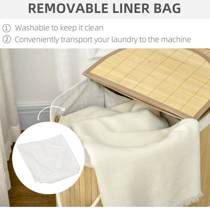 Bamboo Laundry Basket With Lid