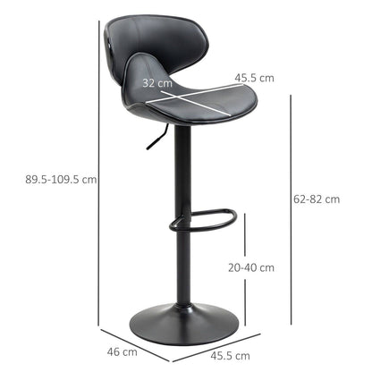 Adjustable Swivel Bar Stools Set of 2
