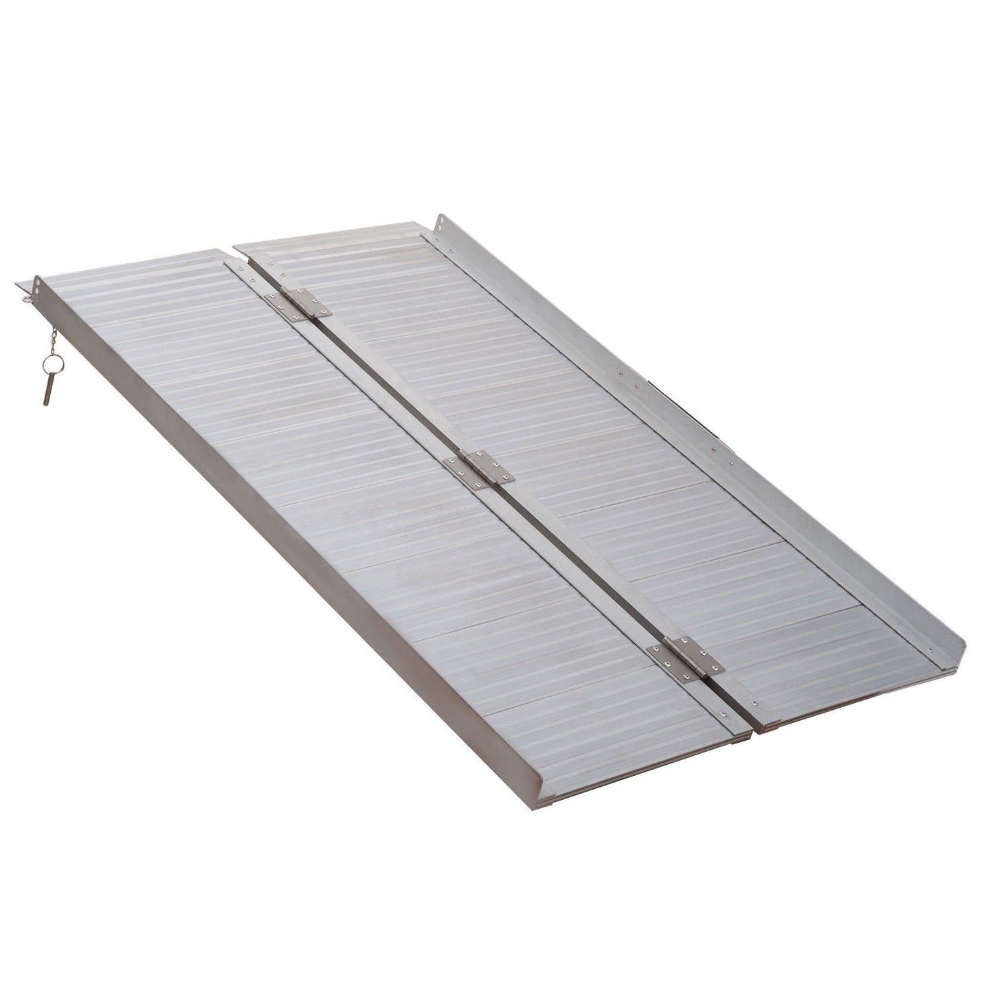 Folding Aluminium Ramp Wheelchairs/Scooters/Pet Mobility Ramp W/Handle 40"