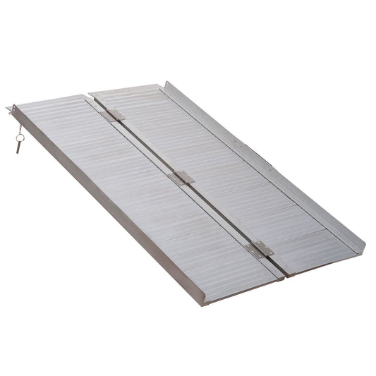 Folding Aluminium Ramp Wheelchairs/Scooters/Pet Mobility Ramp W/Handle 40"