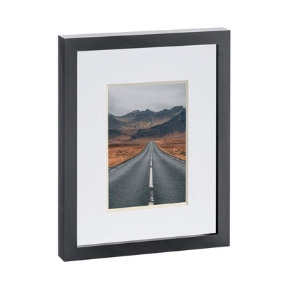 Black 8" x 10" Photo Frame with 4" x 6" Mount