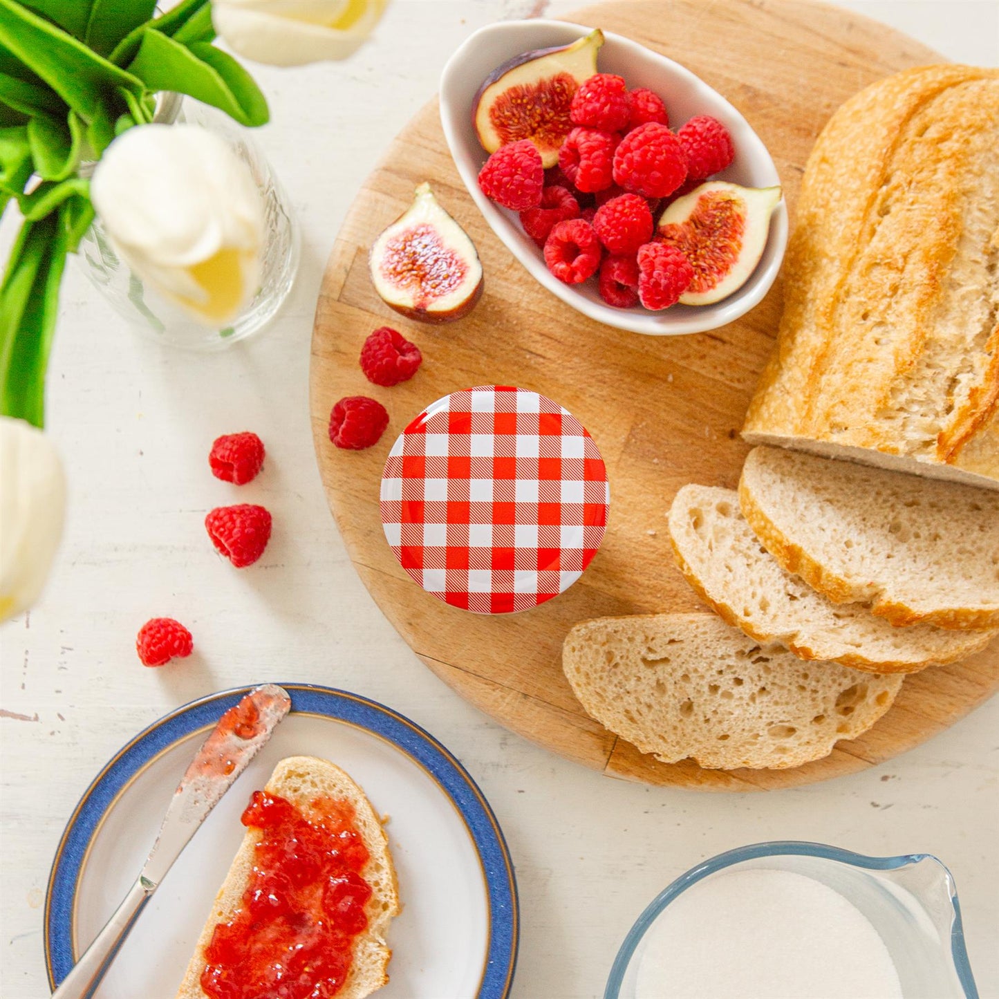 150ml Glass Jam Jars with Lids - Pack of 6