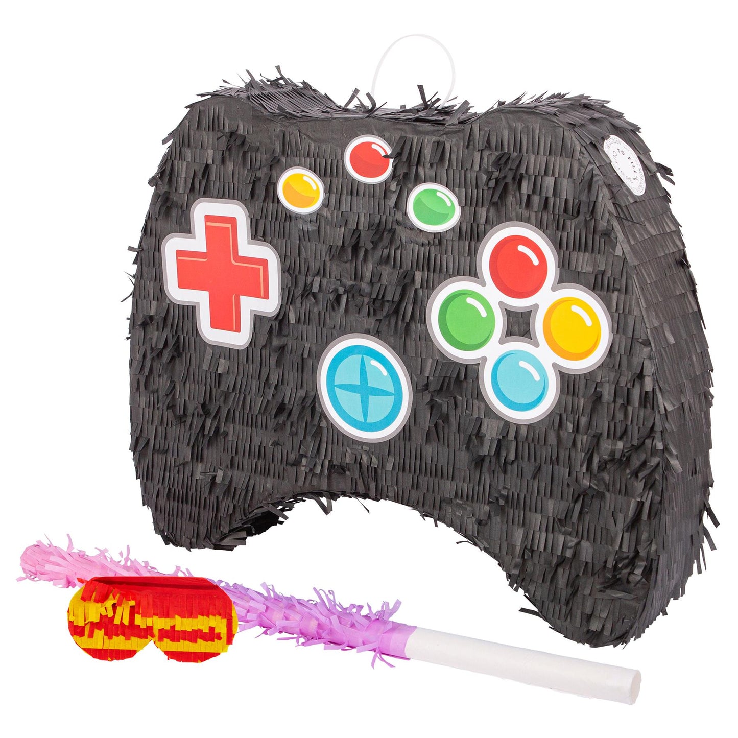 3pc Game Controller Large Pinata Set with Stick & Blindfold