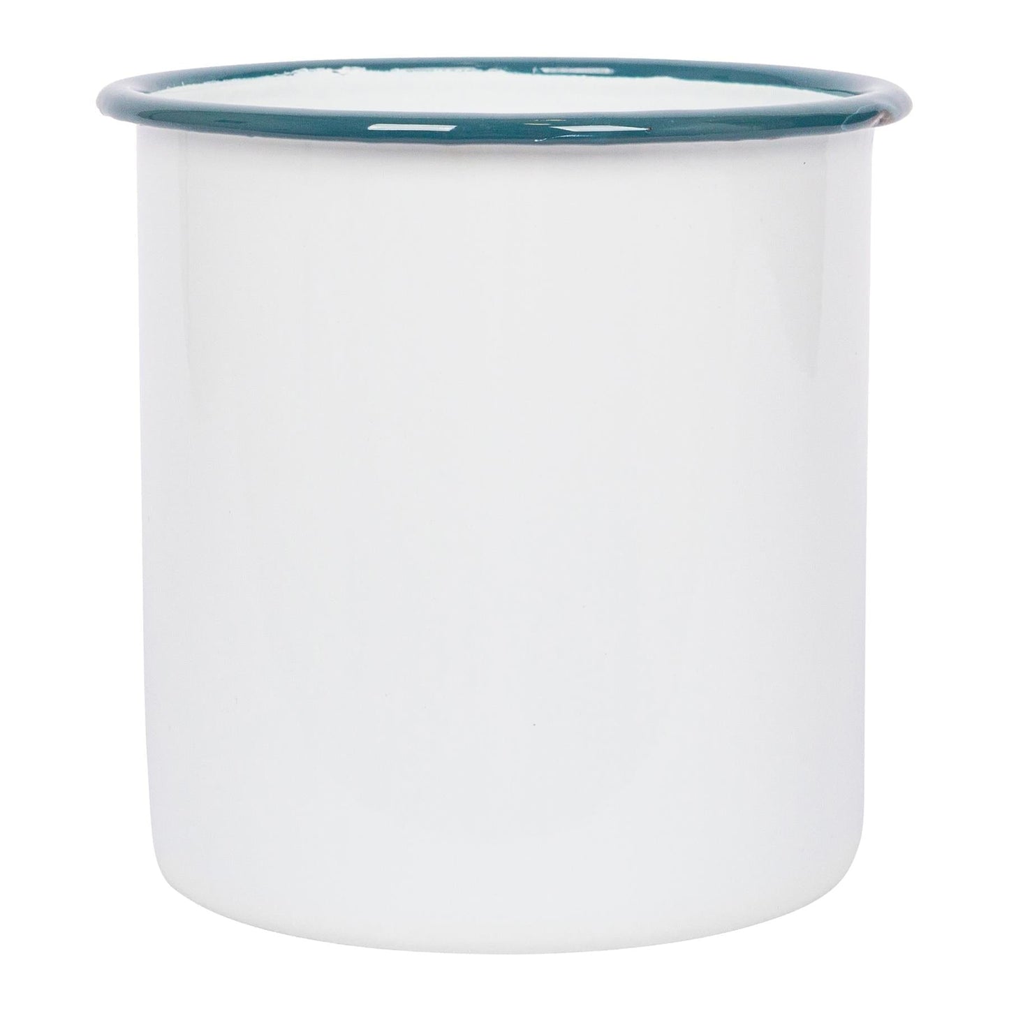 15.5cm White Enamel Utensil Holder