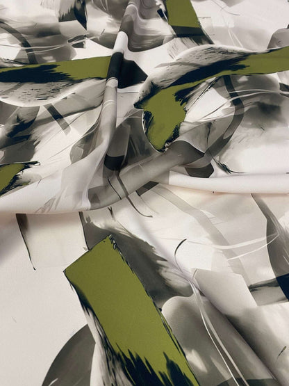 Abstract Artistic Brushstroke Fabric – Fabric by Metre, Multiple Options for Sewing & Dressmaking