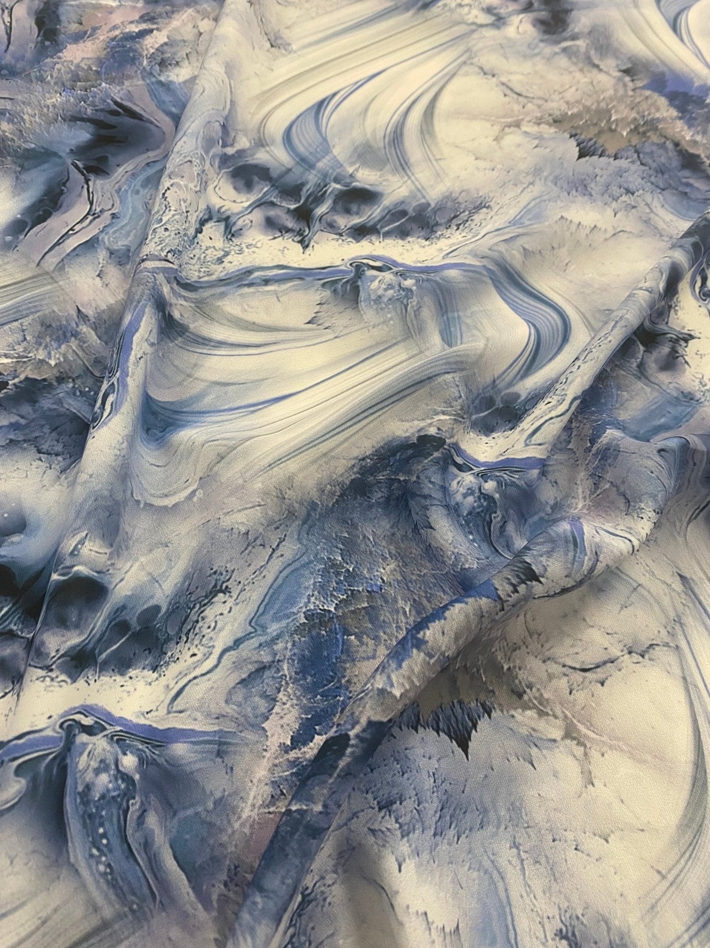 Abstract Marble Effect Fabric